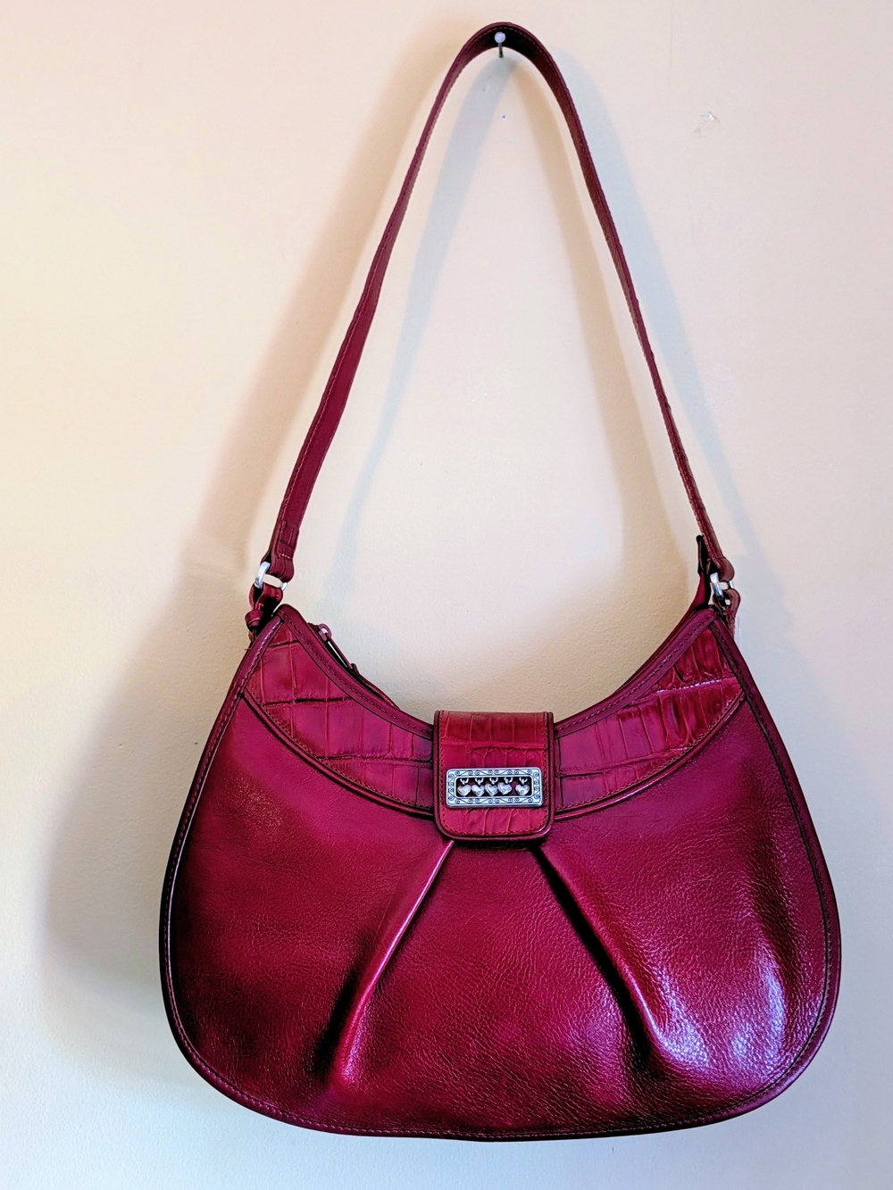 Brighton Wine Red Crossbody Shoulder Bag